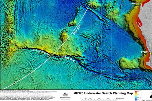 La recherche du MH370 va se faire aux alentours du 7ème arc