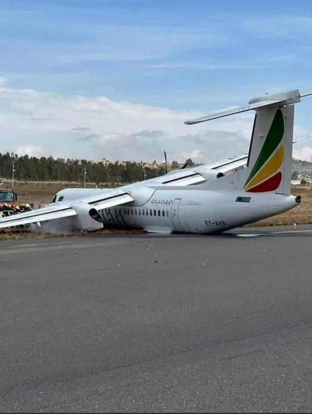 Sortie de piste d'un avion de Ethiopian Airlines
