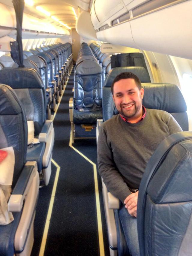 Cause météo, le passager est tout seul dans l'avion de Delta