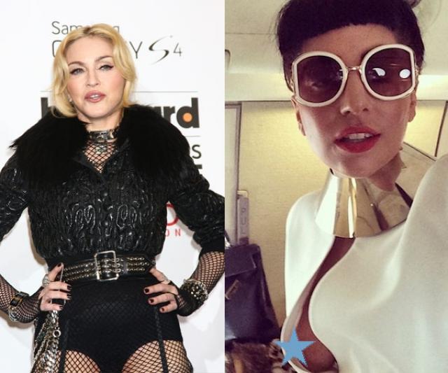 Le téton de Lady Gaga et le mauvais caractère de Madonna