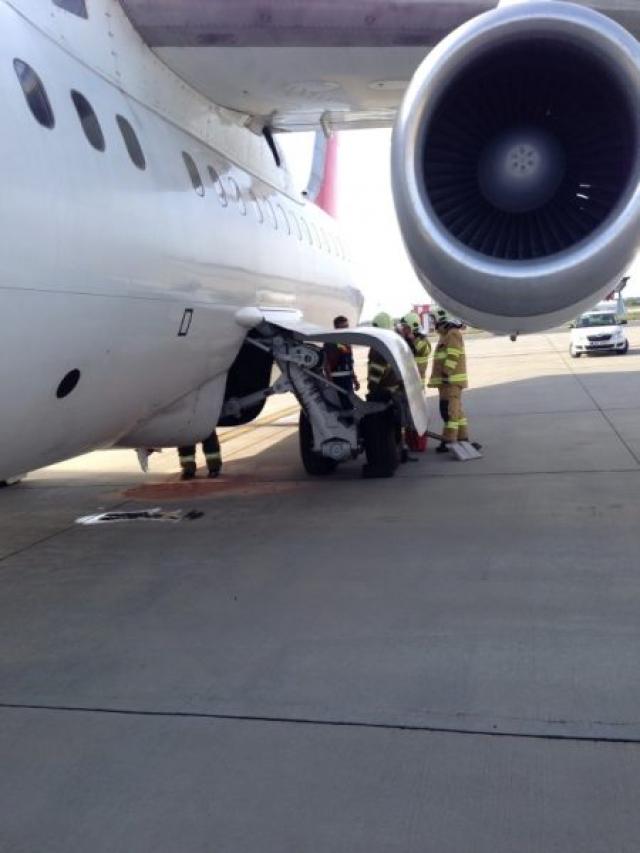 Retour cause problème hydraulique d'un avion de Swiss