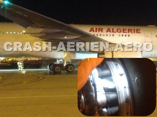 Rupture de piston de frein d'un avion de Air Algérie