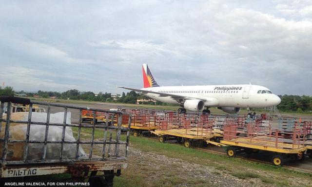 Problème moteur à l'atterrissage d'un avion de AirPhil