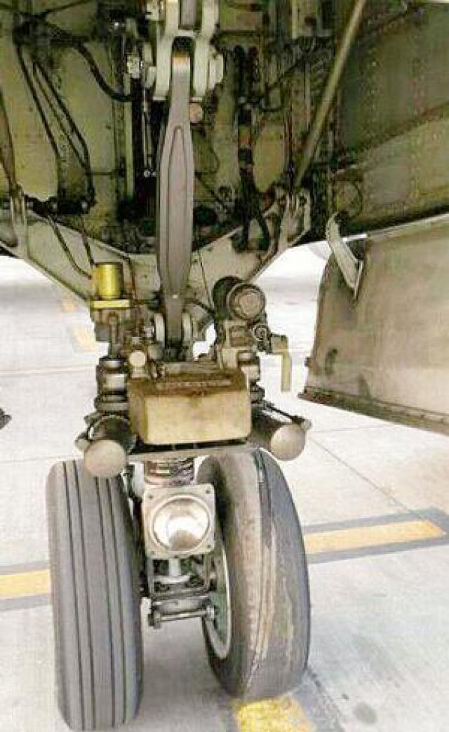 Problème de train d'atterrissage sur un avion de Air India