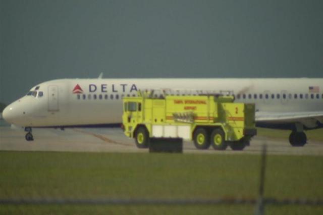 Retour cause problème de train d'un avion de Delta Airlines