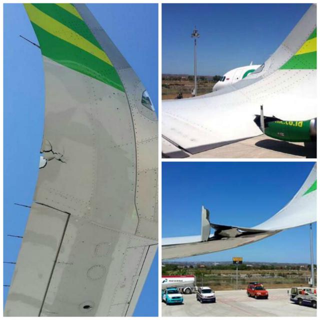 Deux avions de Citilink se heurtent de l'aile au roulage