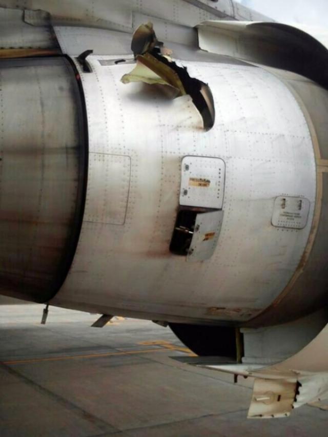 Explosion sur le réacteur d'un avion de Martinair Cargo