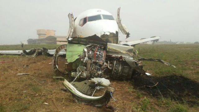 Sortie de piste à l'atterrissage d'un avion de Ethiopian