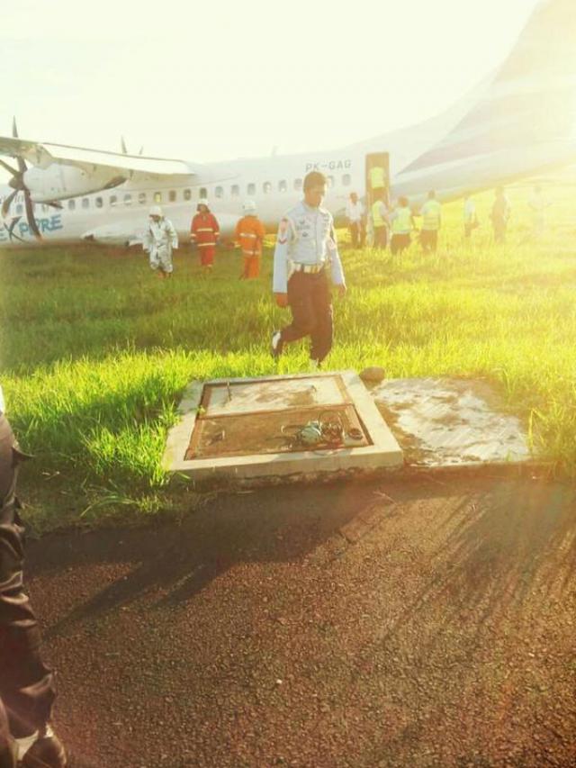 Sortie de piste à l'atterrissage d'un avion de Garuda